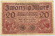 GERMANY 20 MARK 1918 #alb066 0175 - 20 Mark