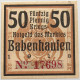 GERMANY 50 PFENNIG BABENHAUSEN 1918 #alb003 0511 - Sonstige & Ohne Zuordnung
