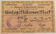 GERMANY 50 MILLIONEN MARK 1923 SAULGAU #alb002 0379 - 50 Miljoen Mark