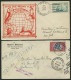 VEREINIGTE STAATEN 1927-40, 13 Verschiedene Luftpostbelege, Die Meisten Nach Europa, Bedarfserhaltung - 1c. 1918-1940 Lettres