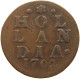 NETHERLANDS HOLLAND DUIT 1702  #c062 0097 - Provincial Coinage