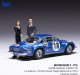 Alpine Renault A110 1800 S - 1st Rallye Monte Carlo 1973 #18 - J-C. Andruet/M. Petit - Ixo + 2 Figurines - Ixo