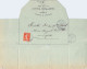 Lettre-Enveloppe De La Manufacture De Couvertures Et Molletons Vincent Gleyvod à Cours Isère 1911 - Textile & Vestimentaire