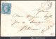 FRANCE N°22 SUR LETTRE GC 3782 ST NICOLAS DE LA GRAVE TARN & GARONNE 05/03/1865 - 1862 Napoleon III