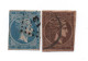 GRECE -  2 Timbres Anciens  Oblitérés N.D  1 Et 20   -  Bon état-   Leg  Court De Marges - Oblitérés