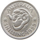 AUSTRALIA SHILLING 1959 Elizabeth II. (1952-) #a082 0347 - Shilling