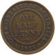 AUSTRALIA HALFPENNY 1911 George V. (1910-1936) #a066 0199 - ½ Penny