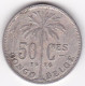 CONGO BELGE , 50 Centimes 1926  , Légende Française . Albert I, En Cupronickel, KM# 22 - 1910-1934: Albert I.