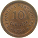 CAPE VERDE 10 CENTAVOS 1930  #c052 0537 - Cape Verde