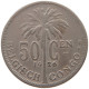 CONGO BELGIAN 50 CENTIMES 1926  #a061 0131 - 1910-1934: Albert I.