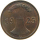 WEIMARER REPUBLIK 2 PFENNIG 1923 G  #c002 0367 - 2 Renten- & 2 Reichspfennig