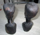 2 Têtes Africaines En Bois - African Art