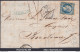 FRANCE PRESIDENCE 25c BLEU N°10 SUR LETTRE PC 2236 NÉRAC + CAD DU 09/04/1853 - 1852 Louis-Napoleon