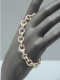 Delcampe - -JOLI ANCIEN BRACELET ARGENT GOURMETTE GROSSES MAILLES CADENAS SILVER & Co   E - Bracelets