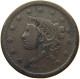 UNITED STATES OF AMERICA LARGE CENT 1838 CORONET HEAD #t112 0115 - 1816-1839: Coronet Head