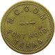 UNITED STATES OF AMERICA TOKEN  TOKEN 5 CENTS IN TRADE TEXAS FORT HOOD #s066 0593 - Autres & Non Classés