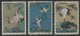 China VR 1962 - Mi-Nr. 640-642 ** - MNH - Vögel / Birds - Ungebraucht