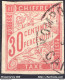 COLONIES GENERALES TIMBRE TAXE N° 22 CAD DE KOMPONG THOM CAMBODGE RARE - Strafportzegels