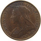 GREAT BRITAIN FARTHING 1901 Victoria 1837-1901 #s012 0331 - B. 1 Farthing