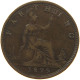 GREAT BRITAIN FARTHING 1879 Victoria 1837-1901 #c064 0091 - B. 1 Farthing