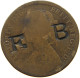 GREAT BRITAIN HALFPENNY 1860 Victoria 1837-1901 OVERSTRUCK FB #a036 0813 - C. 1/2 Penny