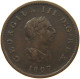 GREAT BRITAIN HALFPENNY 1807 GEORGE III. 1760-1820 #c079 0593 - B. 1/2 Penny