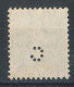 Suisse N°136 (o)  Perforé C - Perfin