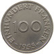 SAARLAND 100 FRANKEN 1955  #a089 0565 - 100 Franken
