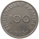 SAARLAND 100 FRANKEN 1955  #a089 0563 - 100 Franchi