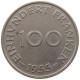 SAARLAND 100 FRANKEN 1955  #a045 1135 - 100 Franken