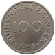 SAARLAND 100 FRANKEN 1955  #a045 1129 - 100 Franken