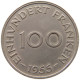 SAARLAND 100 FRANKEN 1955  #c016 0059 - 100 Franken