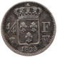 FRANCE 1/4 FRANC 1829 W Charles X. (1824-1830) #t143 0515 - 1/4 Francs