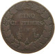 FRANCE 5 CENTIMES AN 8/7 A  #a059 0297 - 5 Centimes