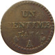 FRANCE CENTIME AN 6 A OFF-CENTER #s037 0031 - 1 Centime