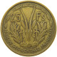 FRENCH WEST AFRICA 25 FRANCS 1956  #c013 0203 - Französisch-Westafrika