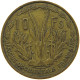 FRENCH WEST AFRICA 10 FRANCS 1956  #s024 0313 - French West Africa