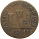 GIBRALTAR 2 QUARTOS 1810 GEORGE III. 1760-1820 #t111 1039 - Gibraltar