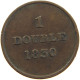 GUERNSEY DOUBLE 1830  #c045 0065 - Guernsey