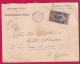 CONGO FRANAIS BRAZAVILLE RECOMMANDE  POUR LA CELLE SUR LOIRE MYENEES NIEVRE 1914  LETTRE - Covers & Documents