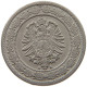 KAISERREICH 20 PFENNIG 1887 A  #s070 0397 - 20 Pfennig