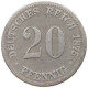 KAISERREICH 20 PFENNIG 1875 C  #s049 0821 - 20 Pfennig