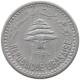 LEBANON 5 PIASTRES 1954  #s053 0121 - Líbano