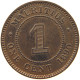 MAURITIUS CENT 1890 Victoria 1837-1901 #t112 1243 - Mauritius