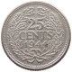 NETHERLANDS 25 CENTS 1944 P Wilhelmina 1890-1948 #a057 0233 - 25 Cent