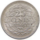NETHERLANDS 25 CENTS 1940 Wilhelmina 1890-1948 #c040 0409 - 25 Cent