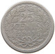 NETHERLANDS 25 CENTS 1911 Wilhelmina 1890-1948 #a032 0923 - 25 Centavos