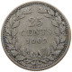 NETHERLANDS 25 CENTS 1902 Wilhelmina 1890-1948 #c024 0253 - 25 Cent