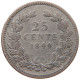 NETHERLANDS 25 CENTS 1849 WILLEM II. 1840-1849 #a057 0275 - 1840-1849: Willem II