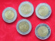 COLLECTION LOT ITALY 500 LIRE BIMETALIC 5PC 34G  #xx34 2110 - Collections